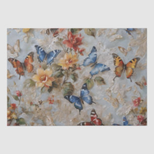 Roses and Butterflies Print Decoupage / Tissue Paper