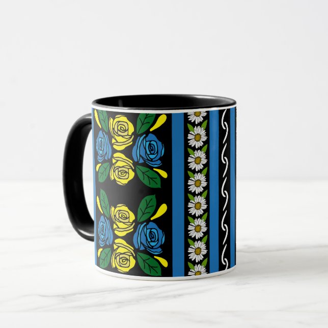 Roses and Castles Floral Patterned Mug (Front Left)