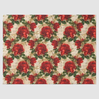 Roses and Dragonflies (Design 17) Tissue Paper