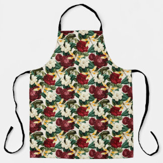 Roses and Dragonflies (Design 8) Apron