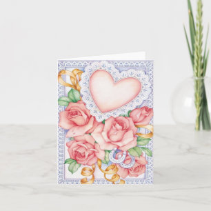Roses and heart card