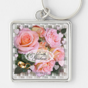 Roses and Hearts ~ Keychain