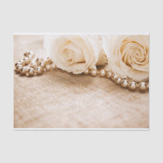 Roses and Pearls Tissue Paper
