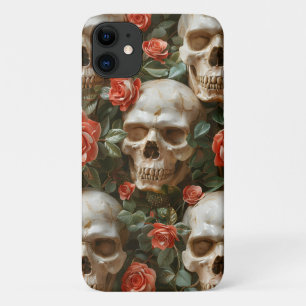 Roses and skulls design Case-Mate iPhone case