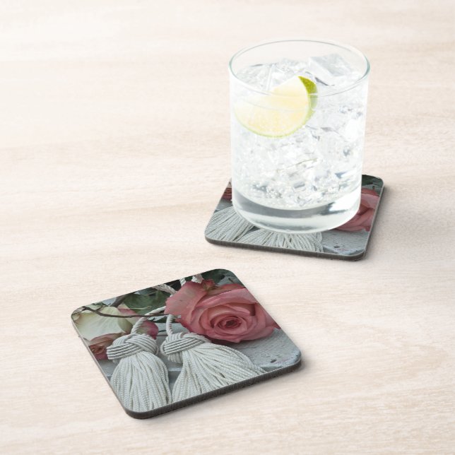 Roses And Tassels Coasters (Right Side)