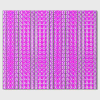 Roses And Waves Cupflowers Wrapping Paper