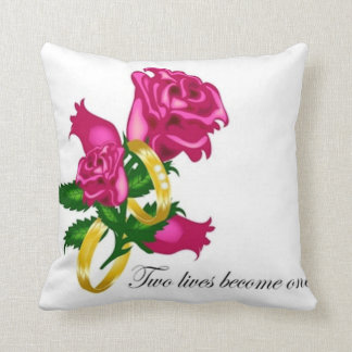 Roses and Wedding Bands American MoJo Pillow