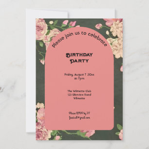 Roses arch  invitation