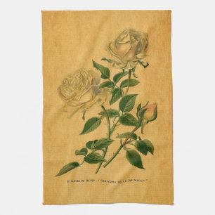 Roses are Golden Tea Towel
