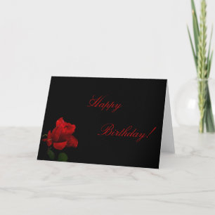 Roses Are Red Birthday Card