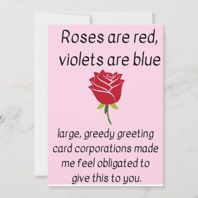 Roses are red... holiday card (Front)