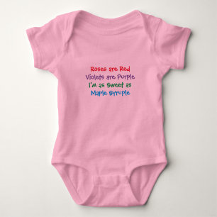 Roses are Red, Violets are Purple Baby Bodysuit