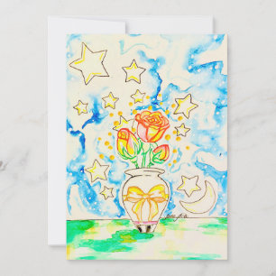 Roses Art Invitation