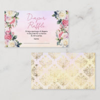 Roses Baby in Bloom Floral Diaper Raffle
