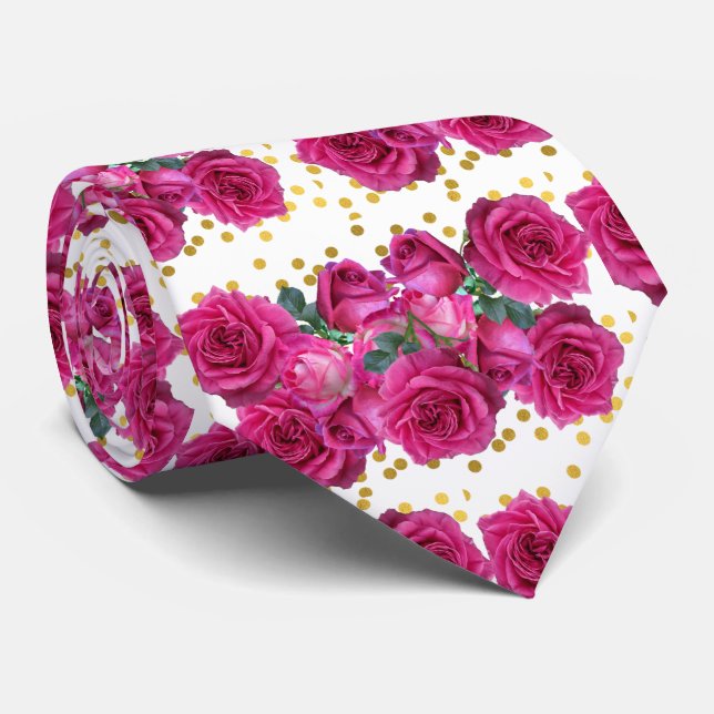 roses banner tie (Rolled)