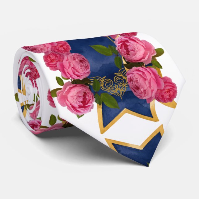 roses banner tie (Rolled)