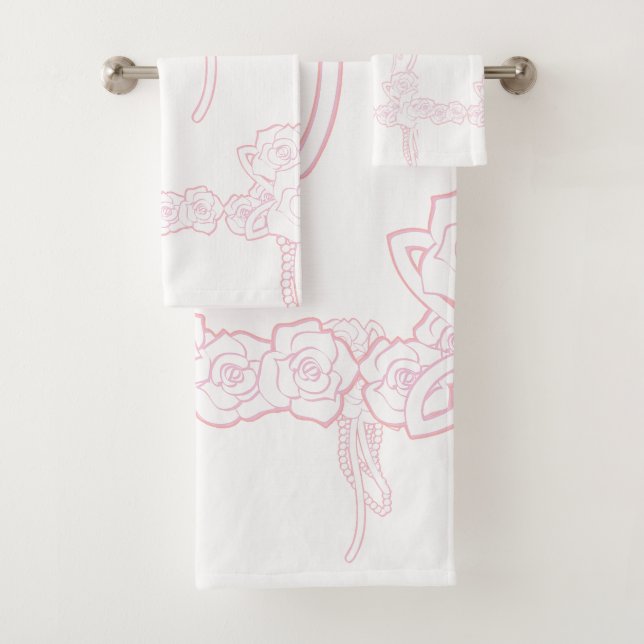 Roses Bath Towel Set (Insitu)
