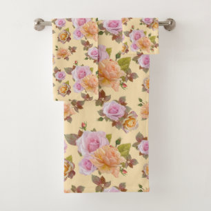 Roses Bath Towel Set