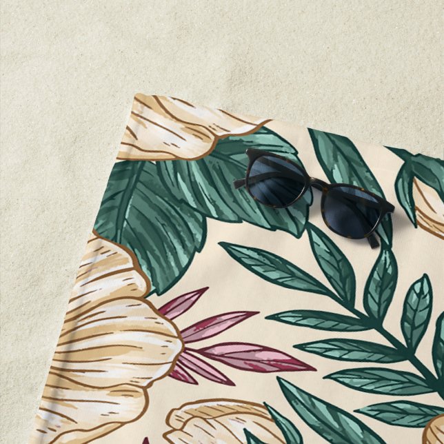 Roses Beach Towel (In Situ)