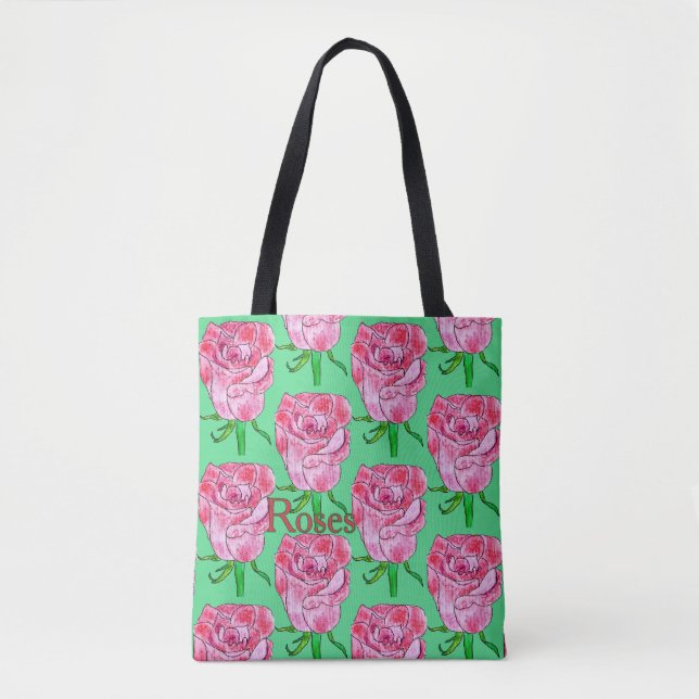 Roses Blank Tote Bag (Front)