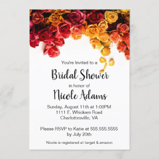 Roses - Bridal Shower Invitation