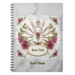 Roses Bride custom Wedding notebook