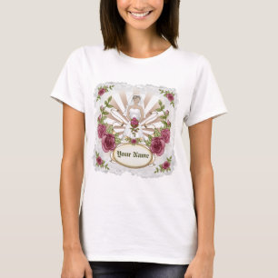 Roses Bride custom Wedding T-Shirt