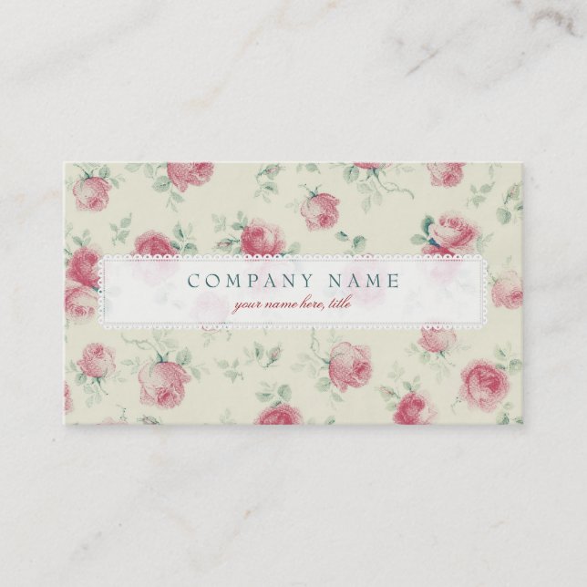 Roses Business Card (Front)