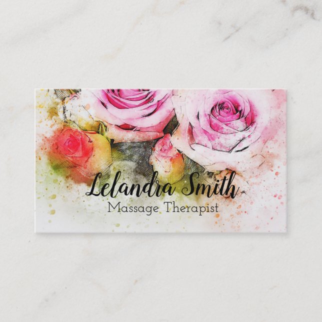 Roses Business Card (Front)