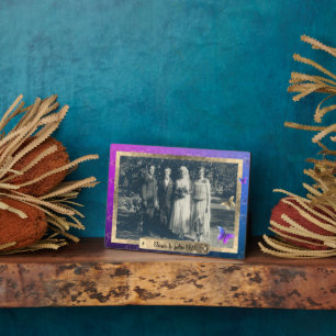 Roses Butterflies Tabletop Plaque with Easel