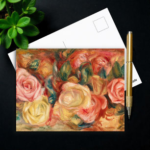 Roses by  Auguste Renoir Postcard