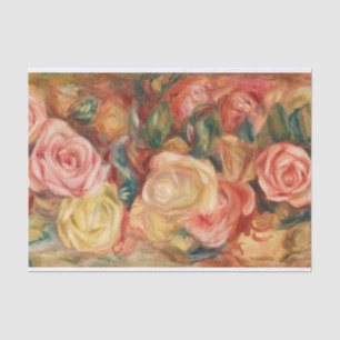 Roses by  Auguste Renoir Tissue Paper