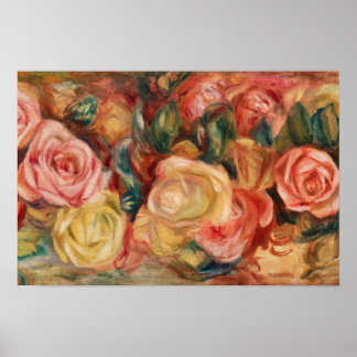 Roses by Pierre-Auguste Renoir Poster