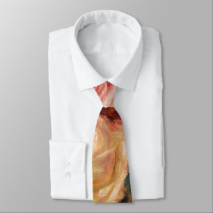 Roses by Renoir Impressionist Painting Neck Tie