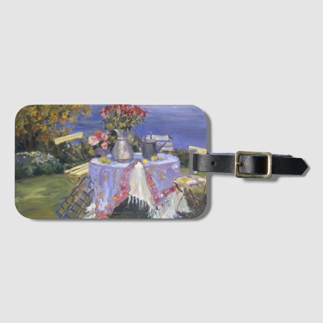 Roses by the Sea Luggage Tag (Front Horizontal)