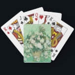 Roses by Vincent Van Gogh Playing Cards<br><div class="desc">Roses,  oil painting from 1890. Painted by Vincent Van Gogh. 

This image is in the public domain.</div>