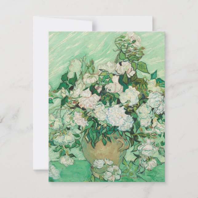 Roses by Vincent Van Gogh Thank You Card (Front)