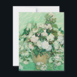 Roses by Vincent Van Gogh Thank You Card<br><div class="desc">Vincent Van Gogh - a celebration of the Masters of Art</div>
