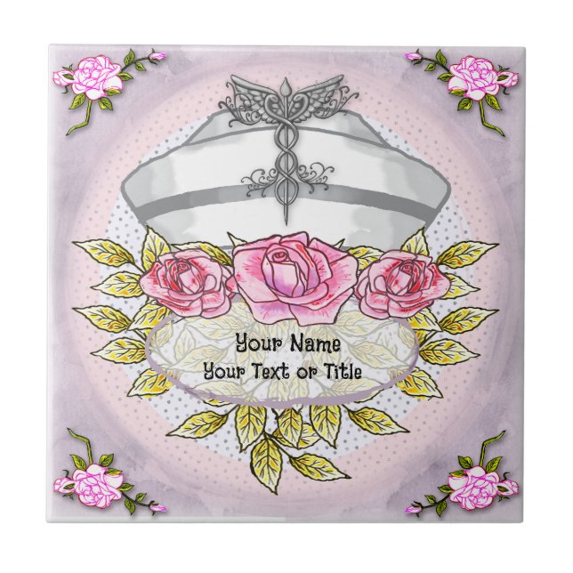 Roses caduceus nurse  tile (Front)