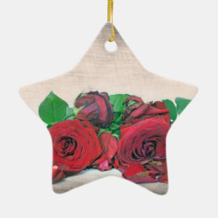 Roses Ceramic Tree Decoration