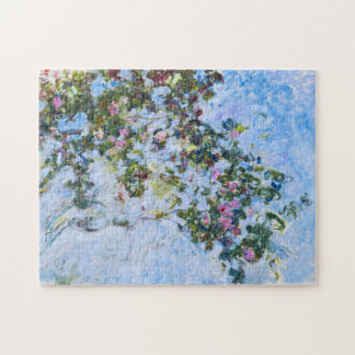 Roses Claude Monet Fine Art Jigsaw Puzzle