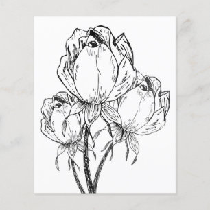 Roses Coloring Sheet