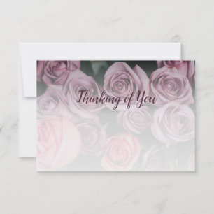 Roses Custom Photo - Thinking of You -  Card