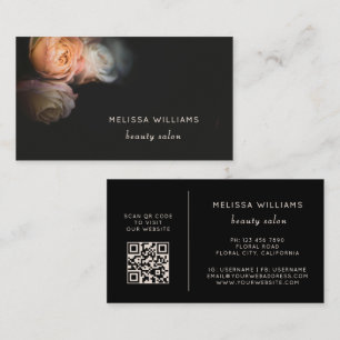 Roses Dark Romantic Business Card