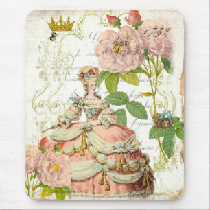 Roses de Versailles Reine Marie Antoinette Mouse Pad