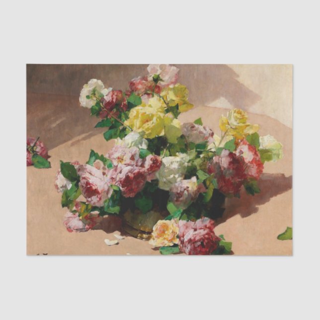 Roses, Decoupage Tissue Paper (Front)