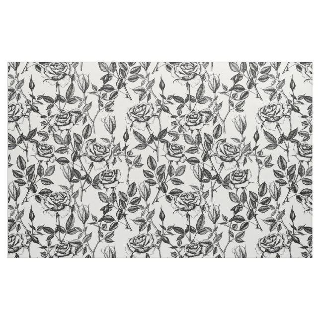 Roses drawing fabric (Fat Quarter)