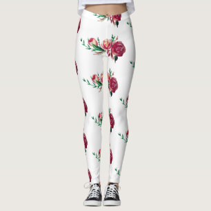 Roses Floral Custom Leggings