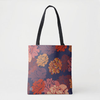 Roses floral tote bag
