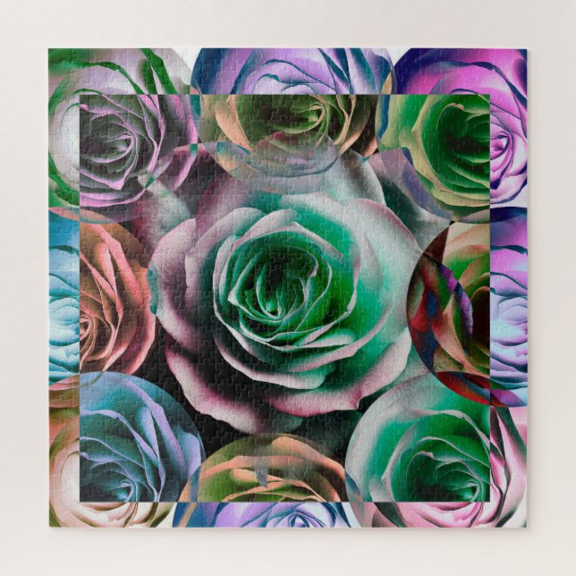 ROSES FLOWER ARTISTIC STYLE   JIGSAW PUZZLE (Vertical)